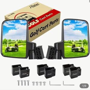 Black Golf Cart Side Mirrors